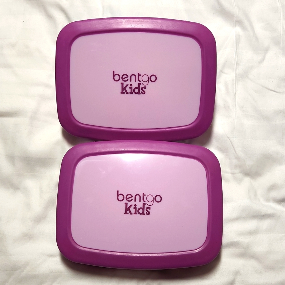 2 purple Bentgo kids lunch boxes